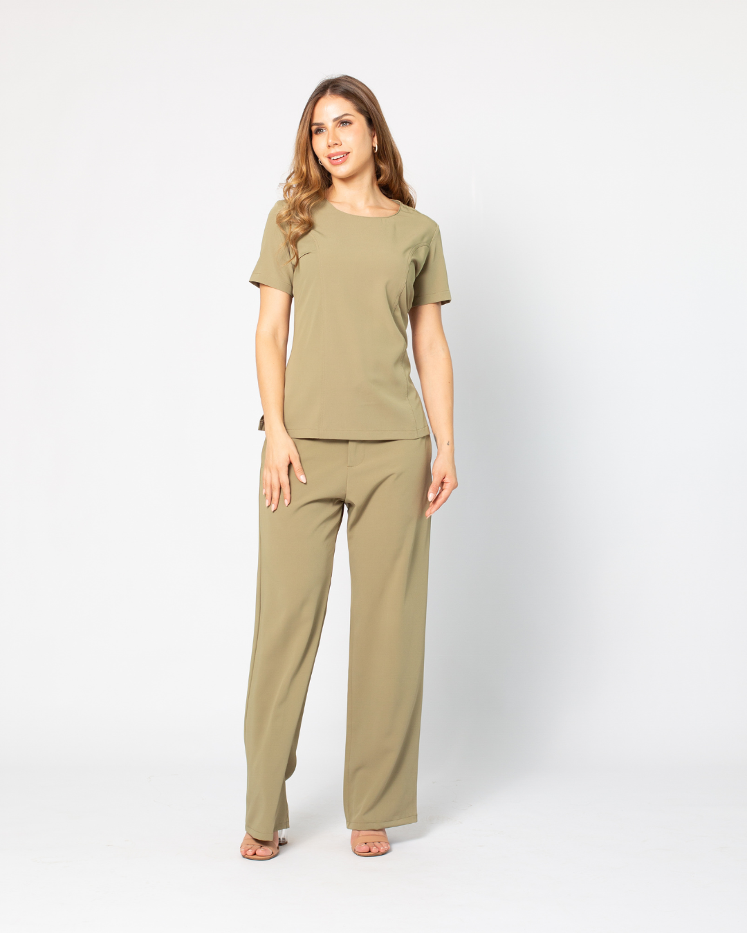 Ambos Bella color verde olivo