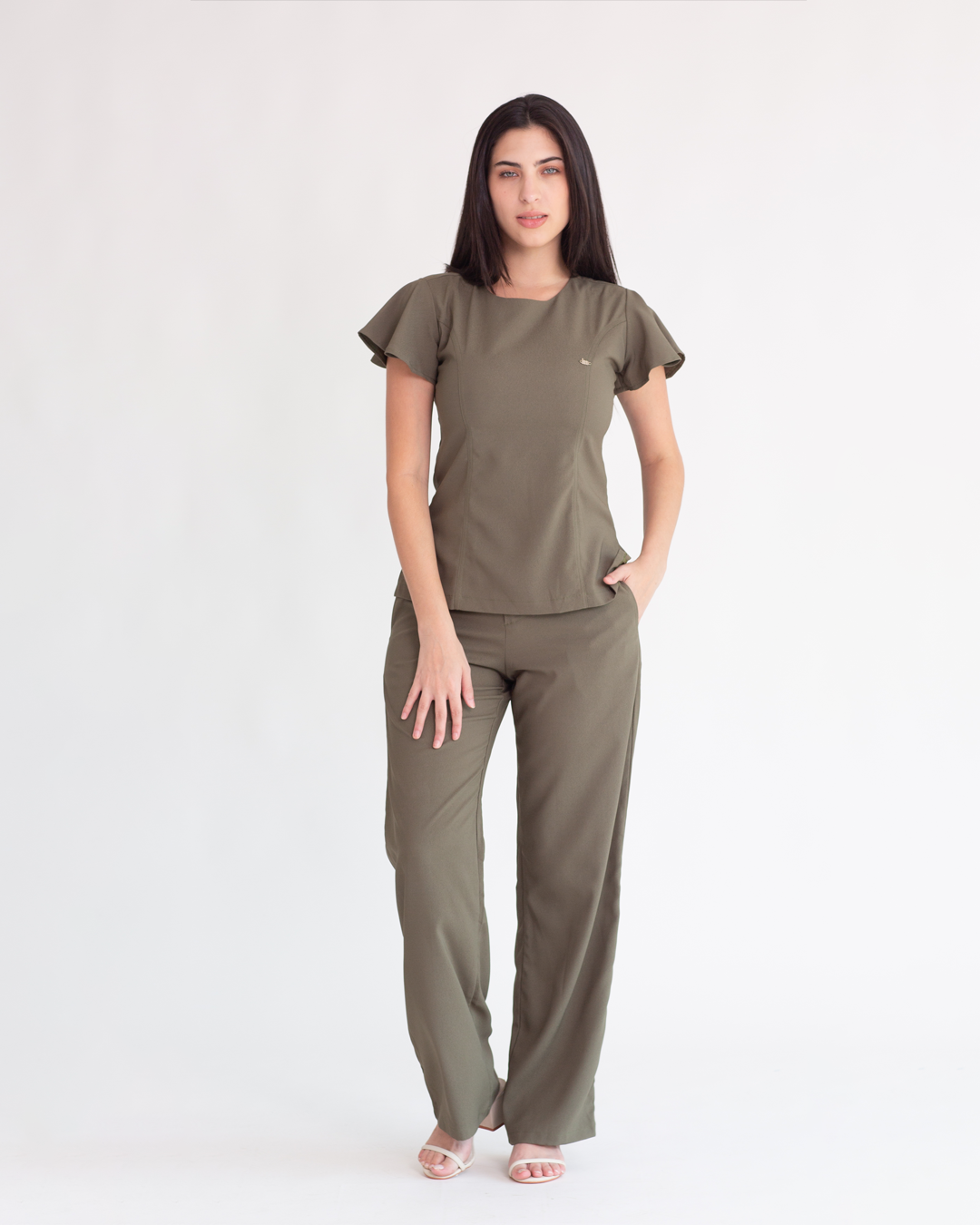 Ambos Barbi color verde musgo