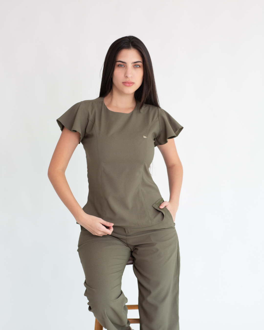 Ambos Barbi color verde musgo