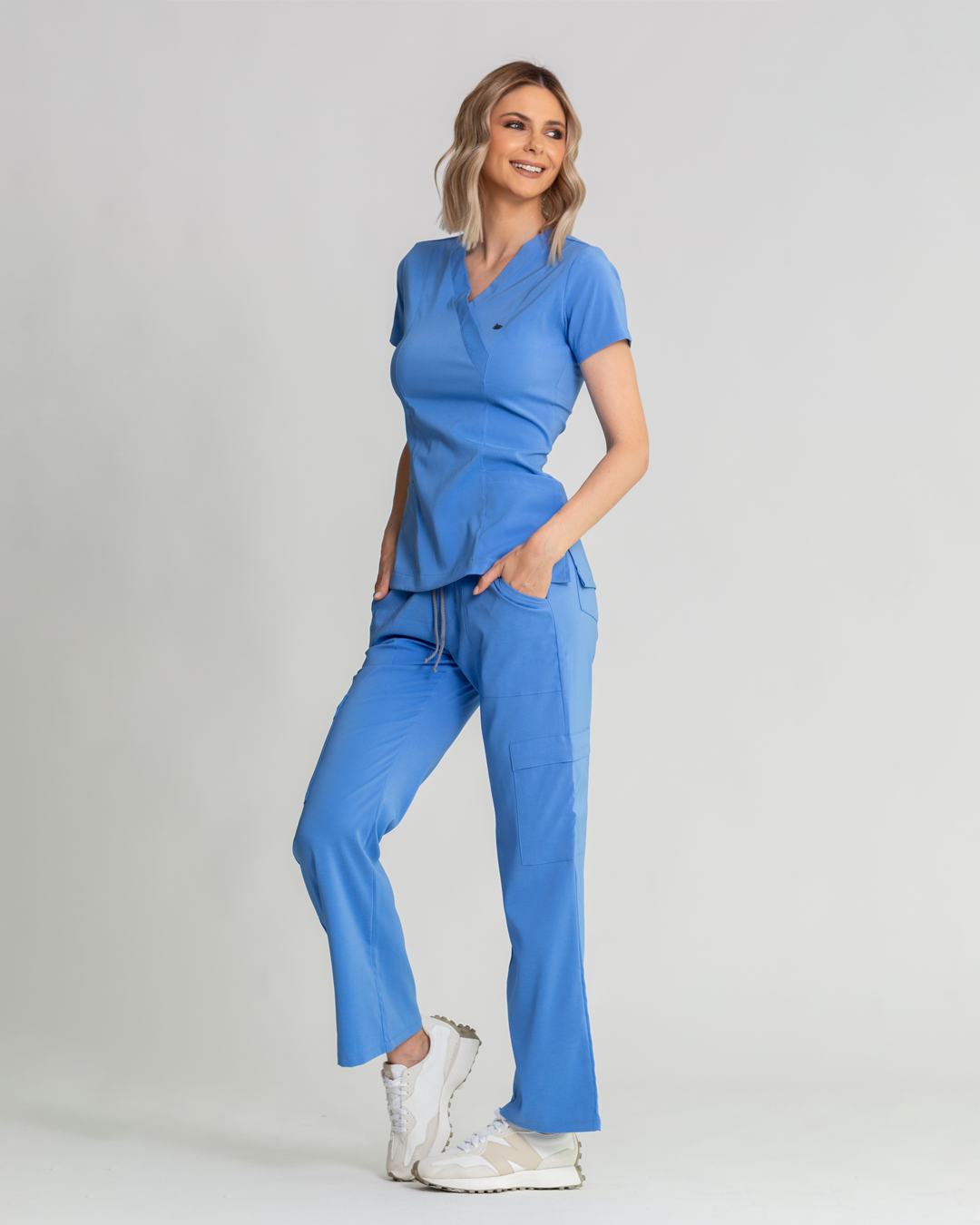 Ambos Estrella color celeste