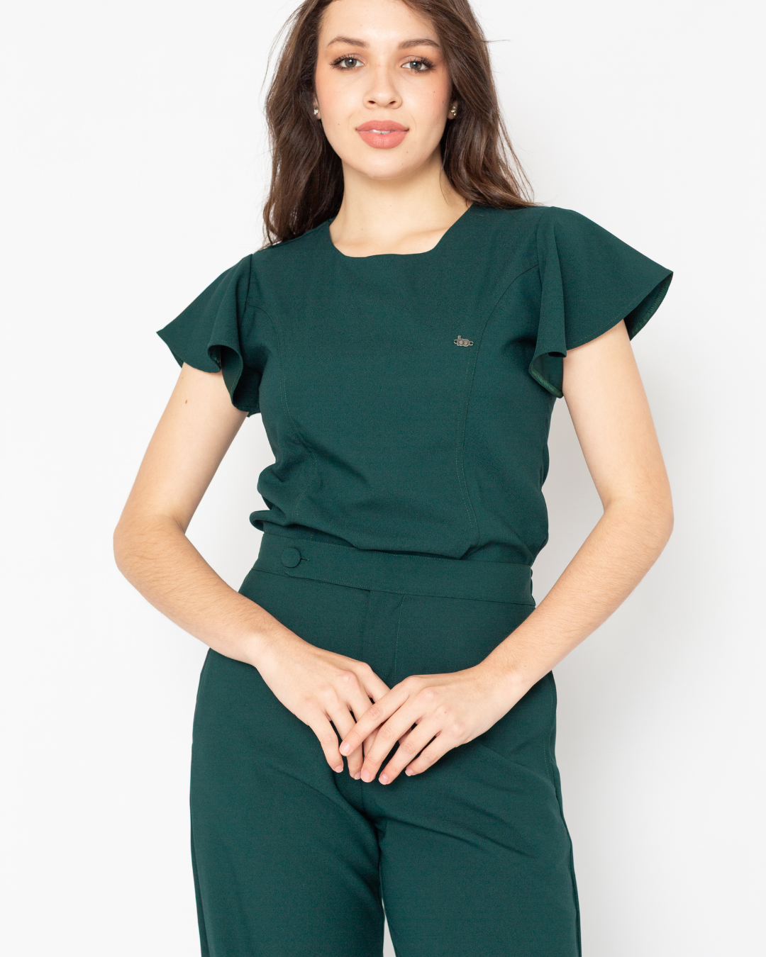 Ambos Barbi color verde esmeralda