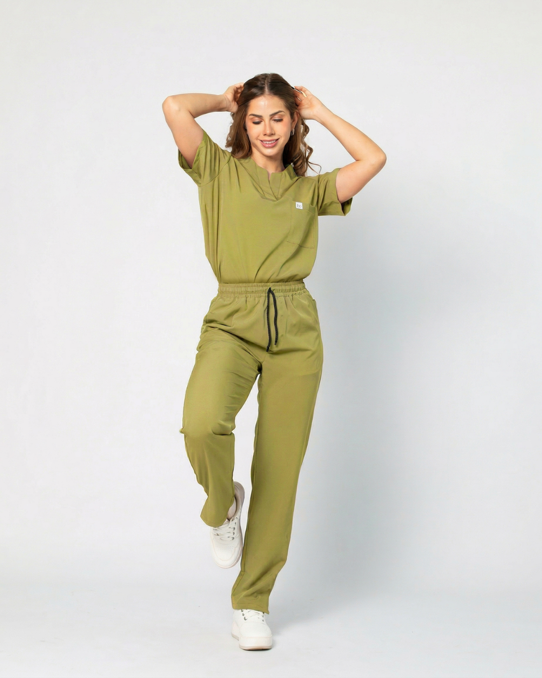 Ambos Victoria color verde olivo